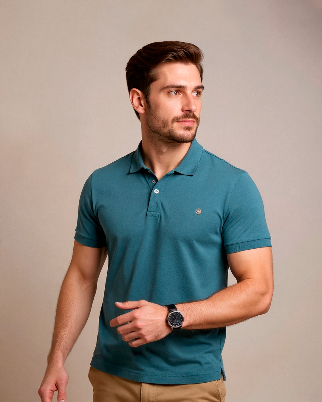 Polo Descoley turquesa